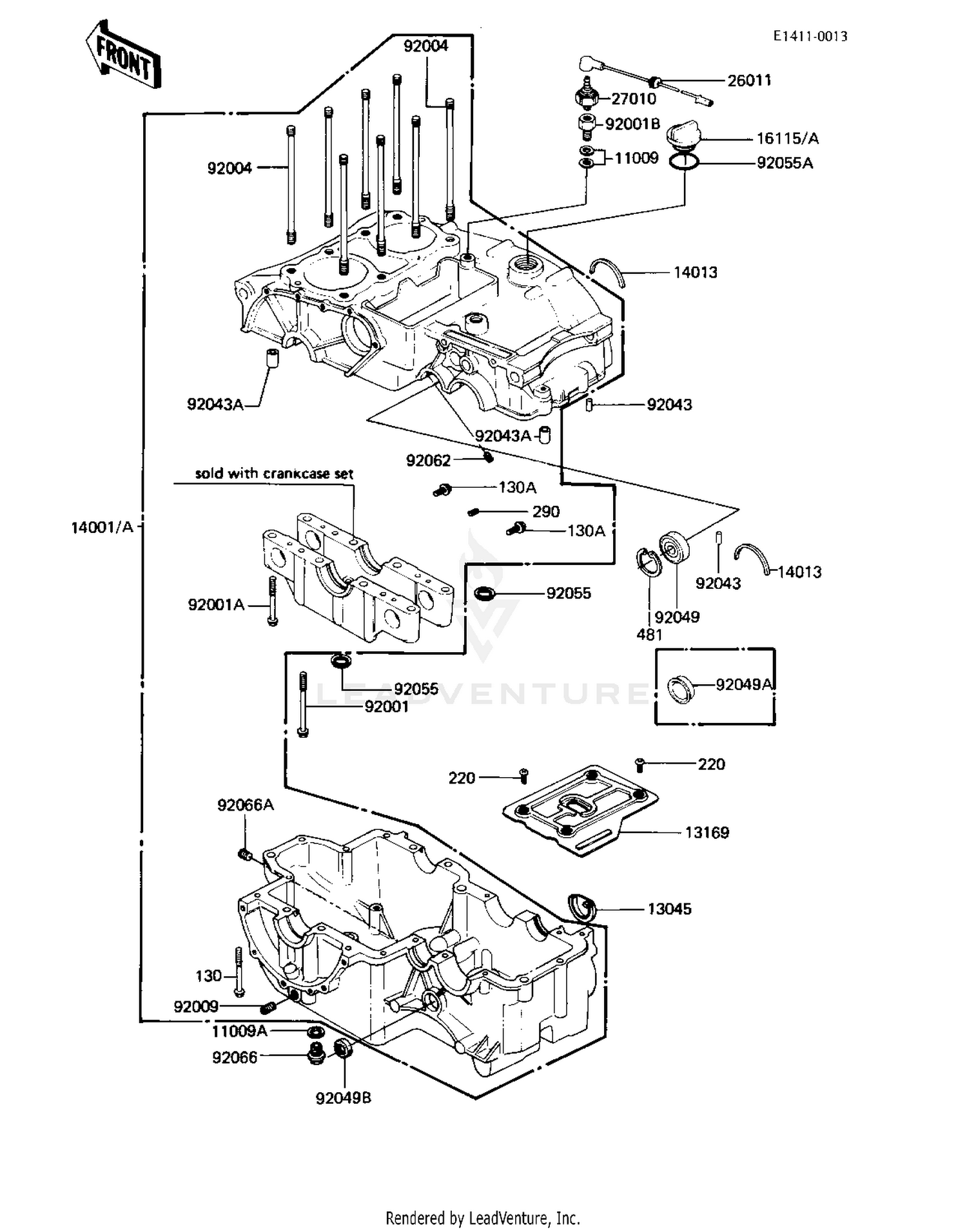 CRANKCASE ('81-'83 A2/A3/A4)