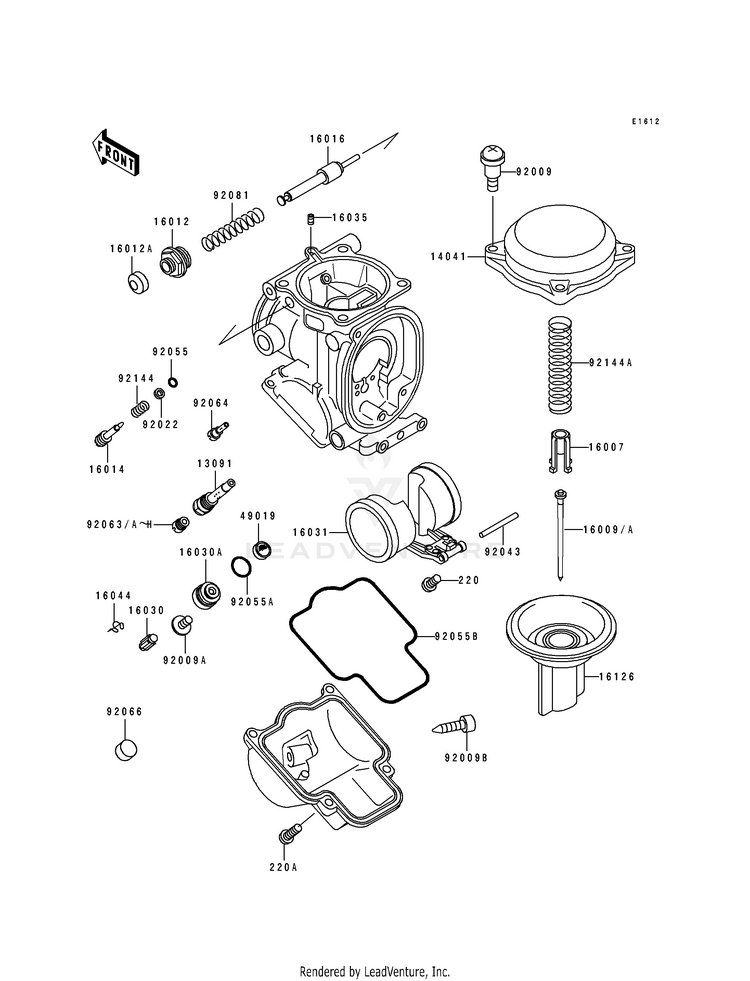 Carburetor Parts Schematic