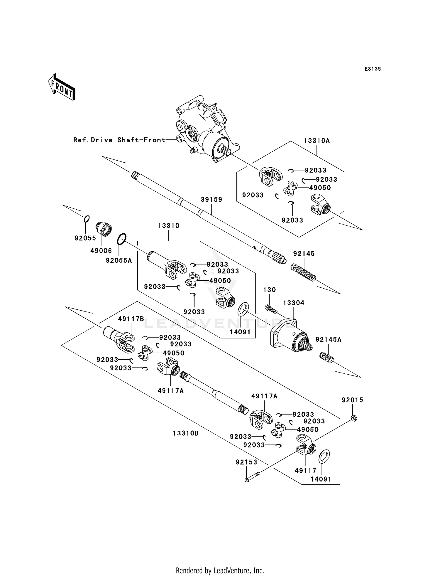 92153-0595 BOLT,6X44