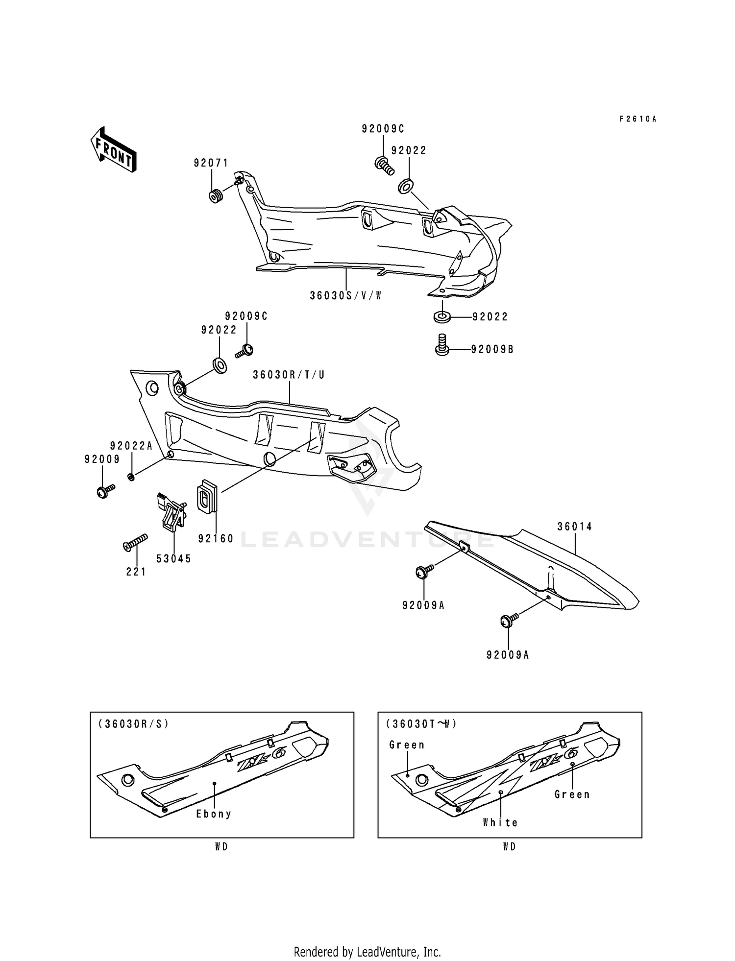 SIDE COVERS/CHAIN COVER (ZX600-E2)
