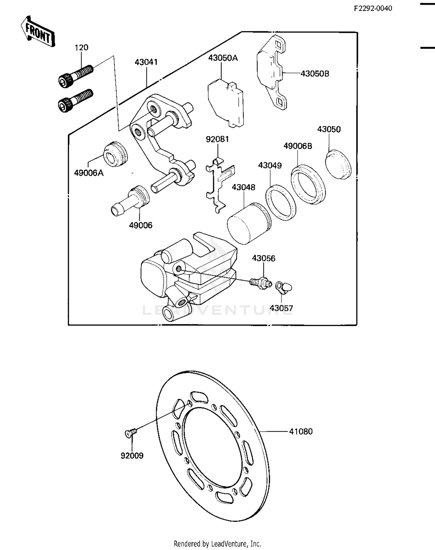 FRONT BRAKE ('84 A2)