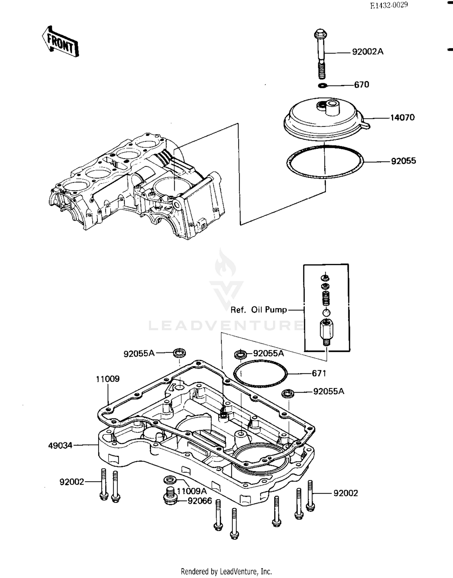 BREATHER COVER/OIL PAN
