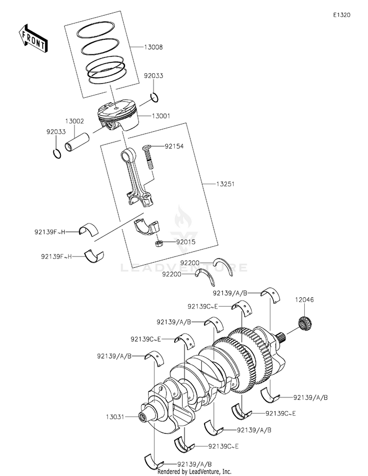 Crankshaft/Piston(S) Schematic