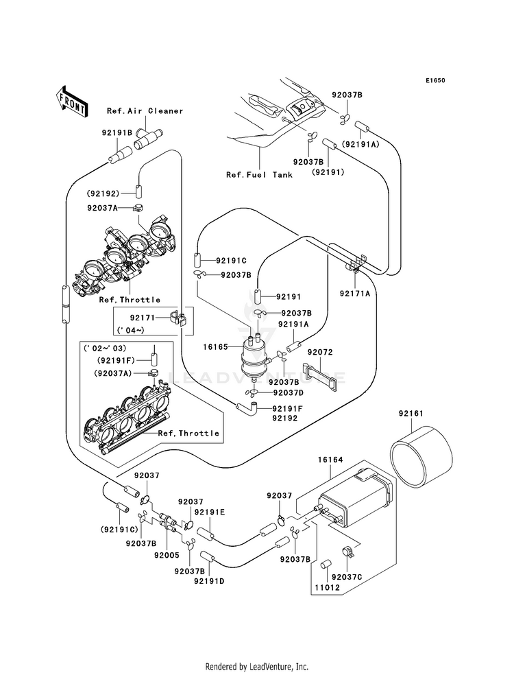 Fuel Evaporative System (Ca) Schematic