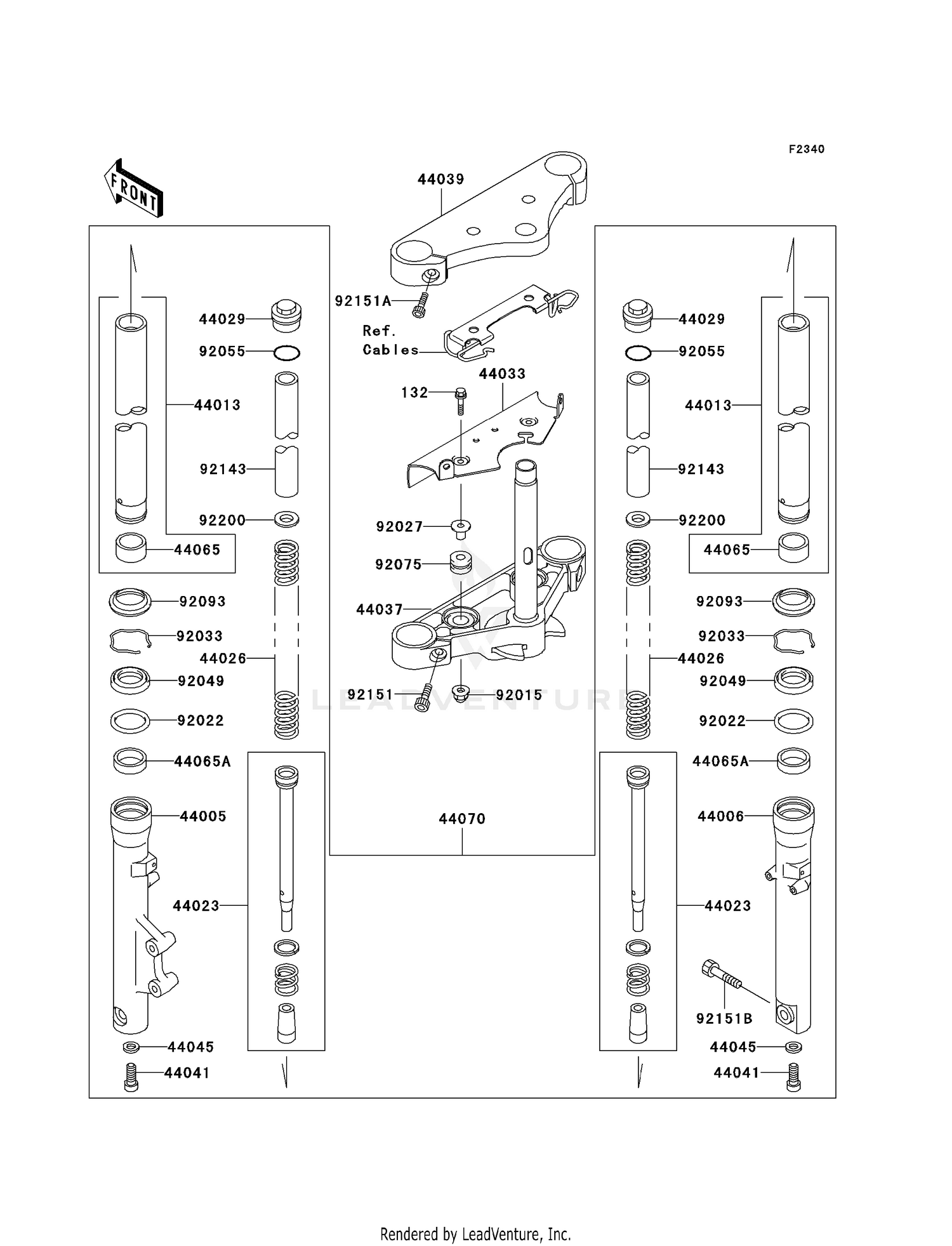 FRONT FORK (C6F)