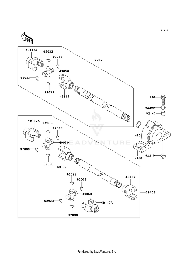 Drive Shaft-Propeller Schematic