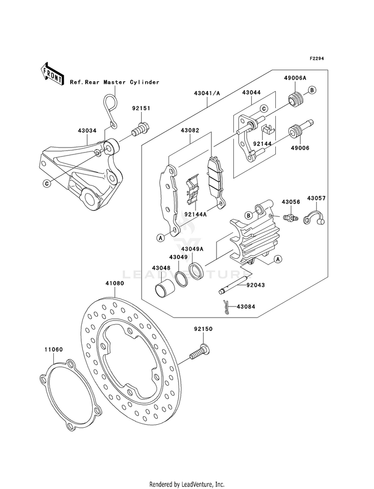 Rear Brake (H1-H3) Schematic