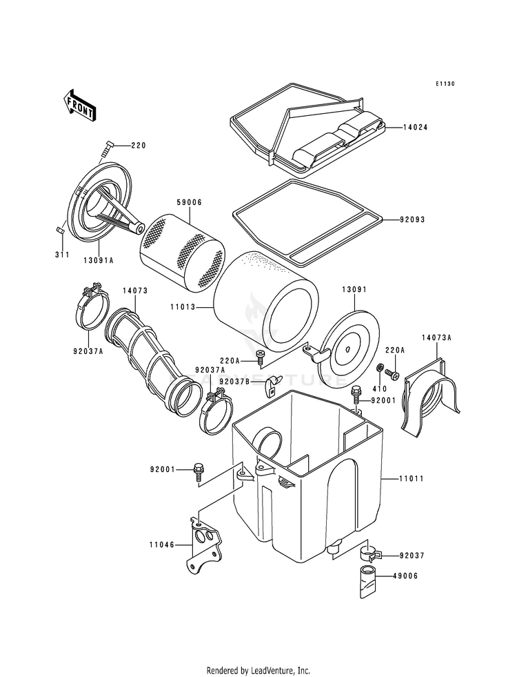 Air Filter (Klf300-B1) Schematic