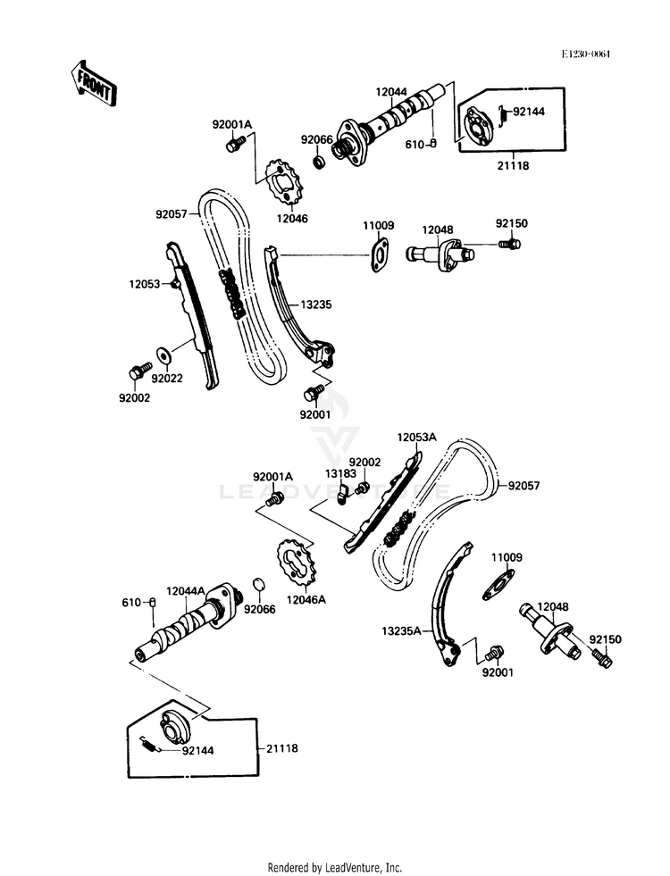 Camshaft(S)/Tensioner Schematic