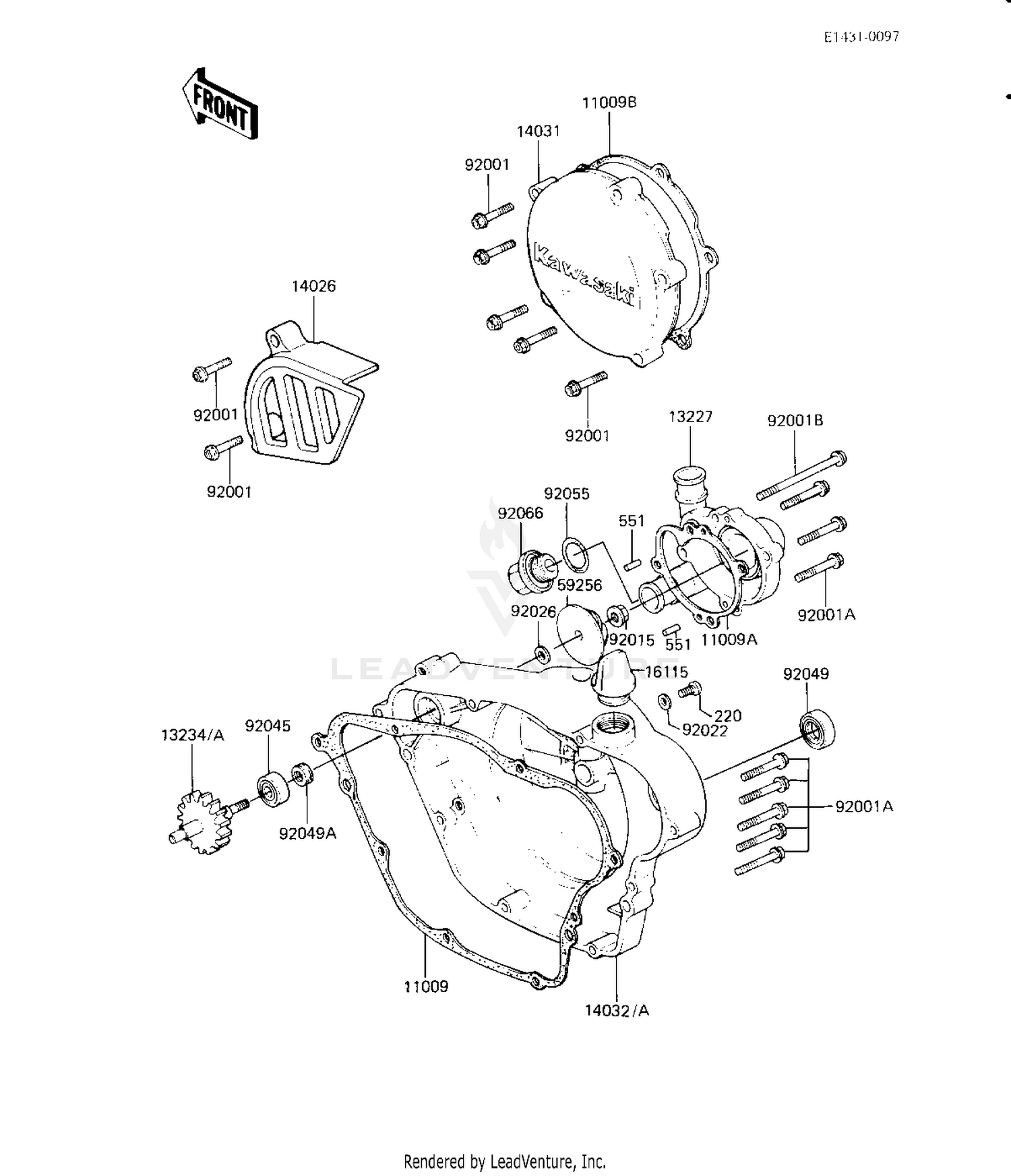 ENGINE COVERS/WATER PUMP