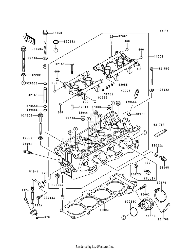 Cylinder Head Schematic