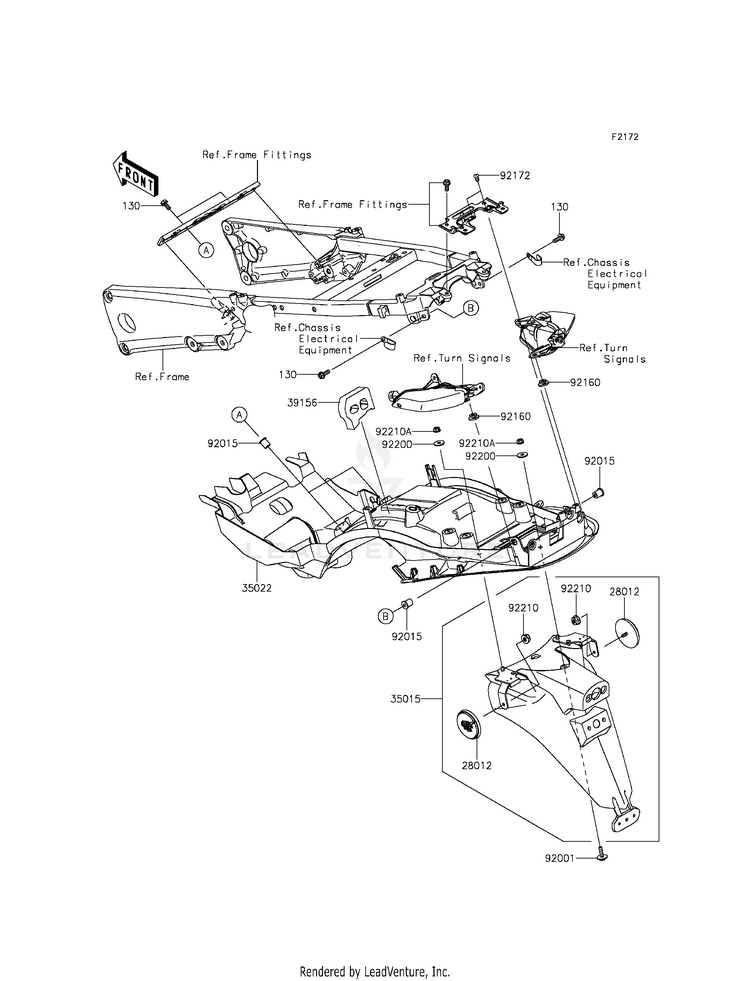 Rear Fender(S) Schematic