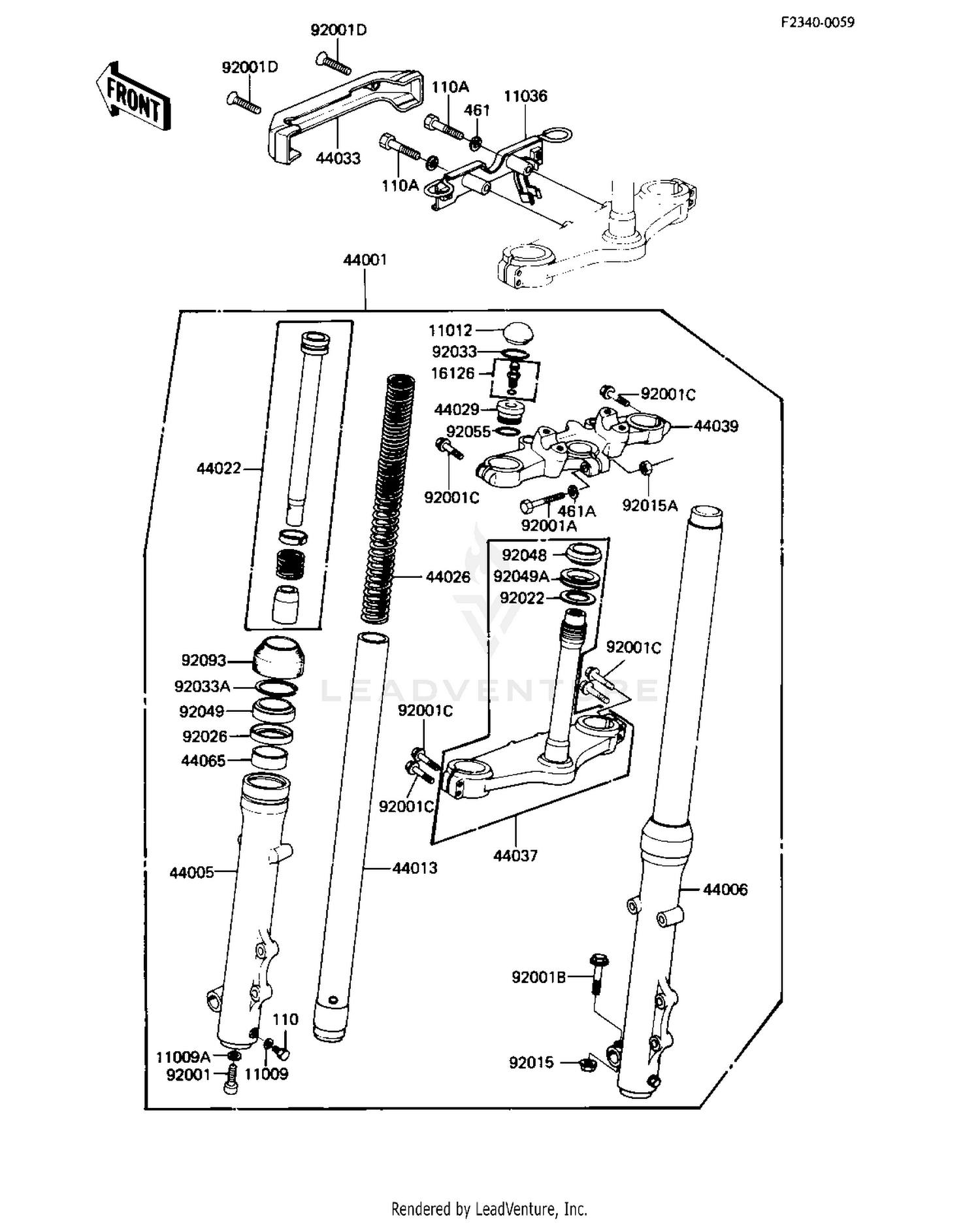 FRONT FORK (KZ550-C3)