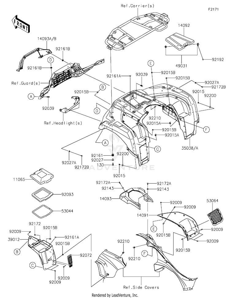 Front Fender(S) Schematic