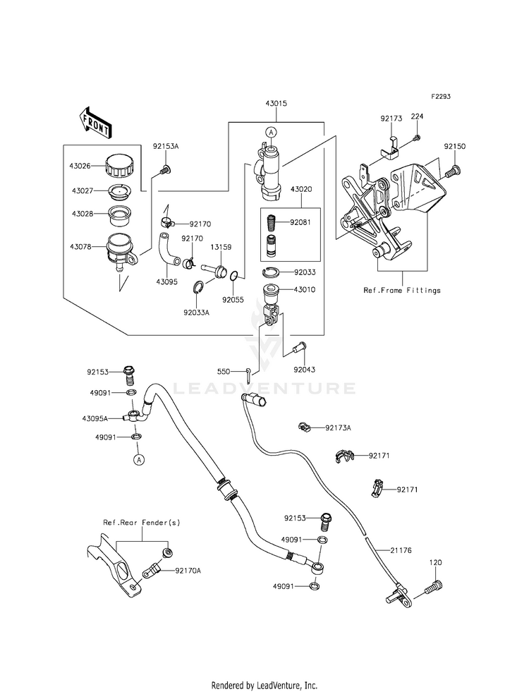 Rear Master Cylinder Schematic