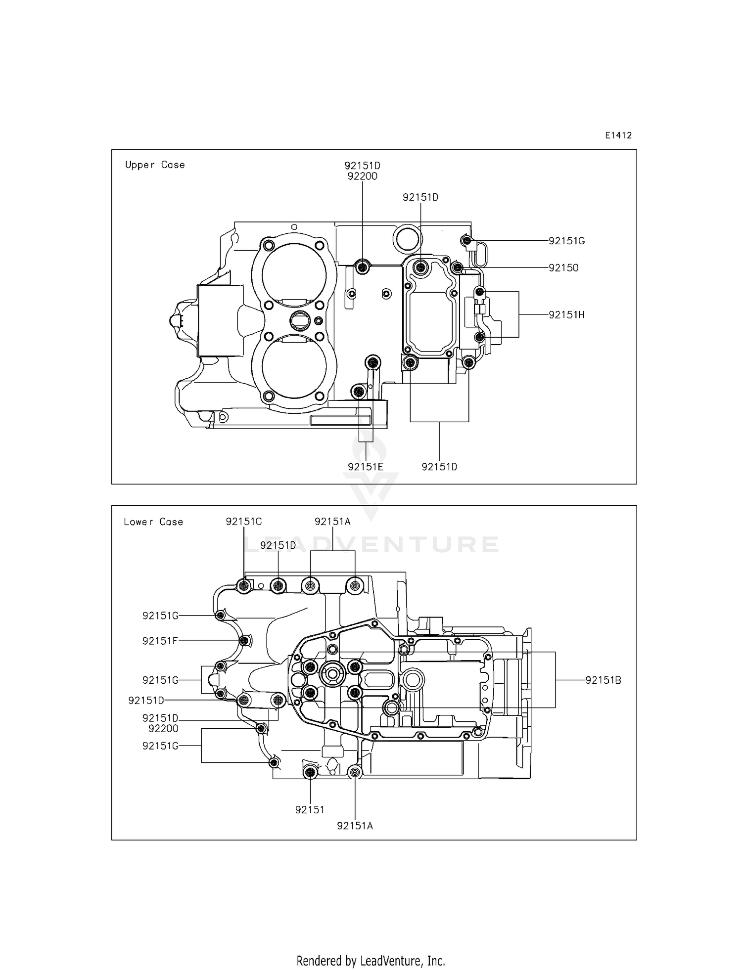 CRANKCASE BOLT PATTERN