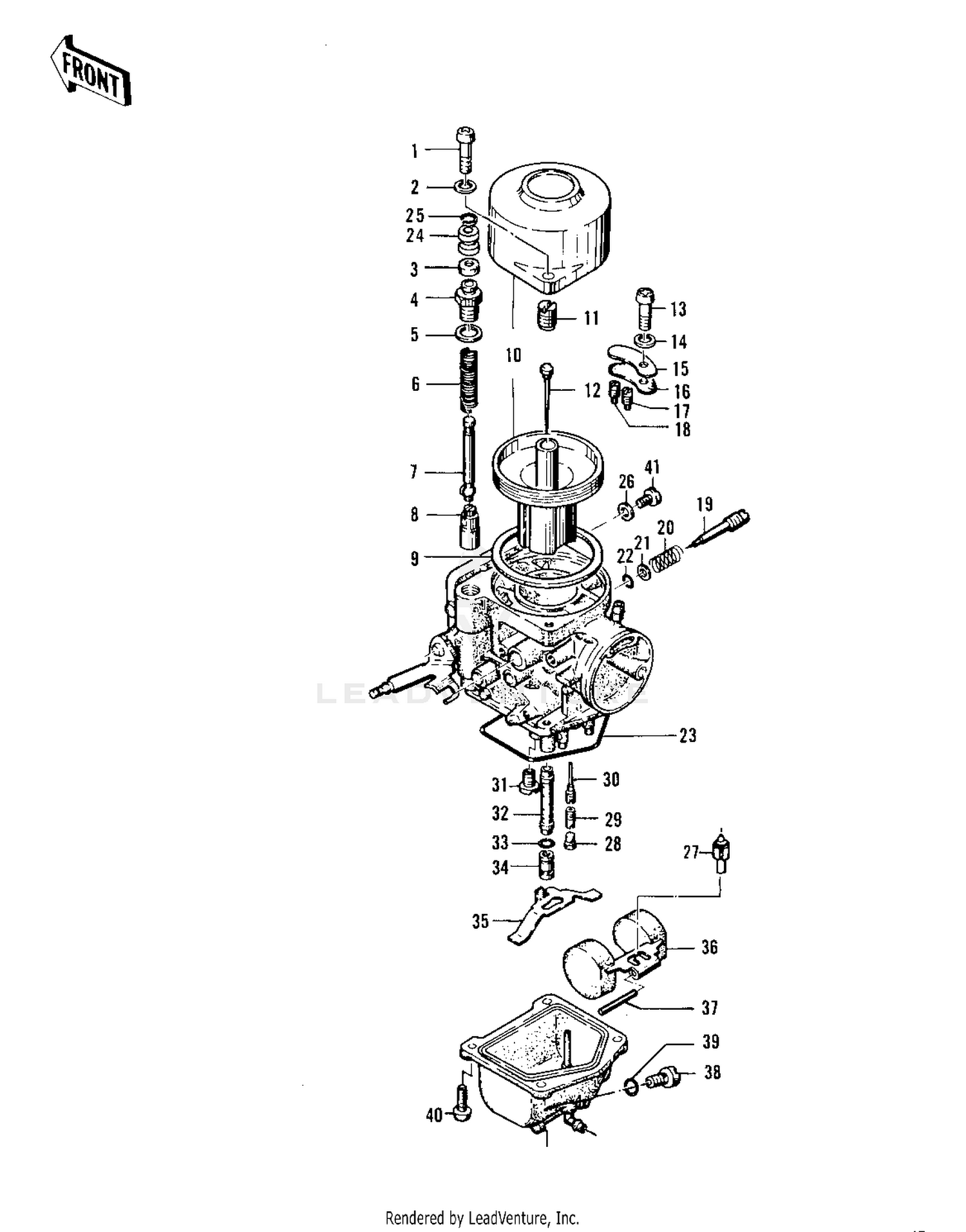 CARBURETOR PARTS (KZ400-A1)