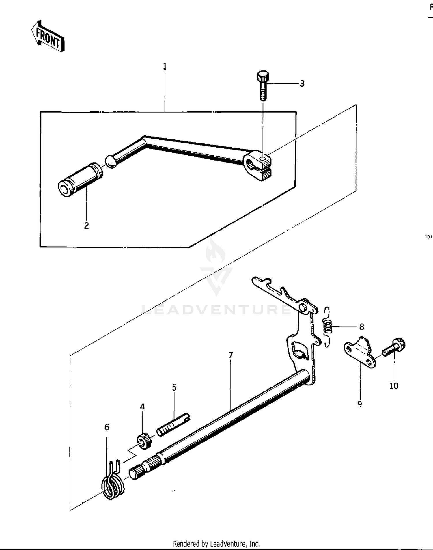 GEAR CHANGE MECHANISM ('76 -'77 KZ400 -