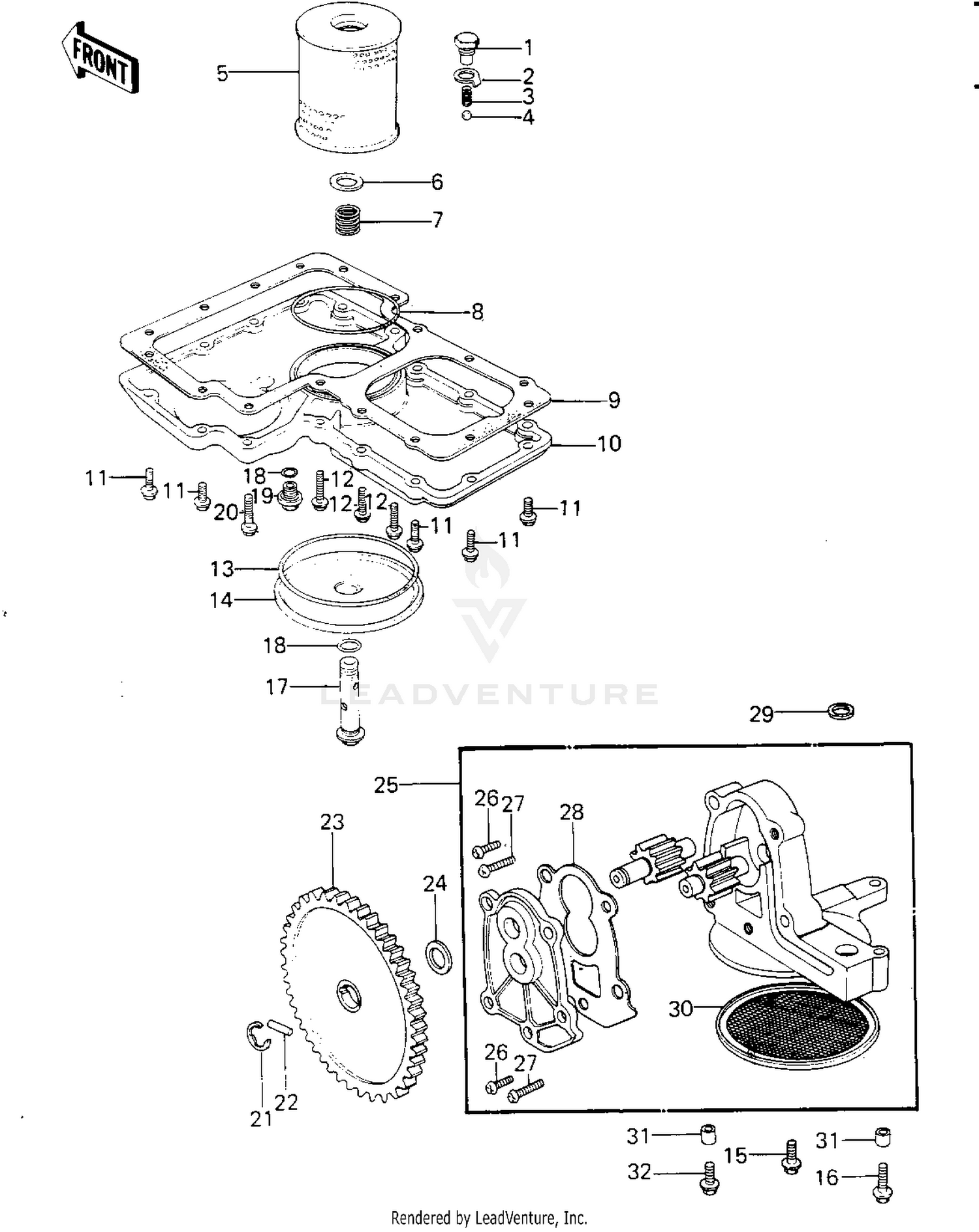 OIL PUMP/OIL FILTER/OIL PAN