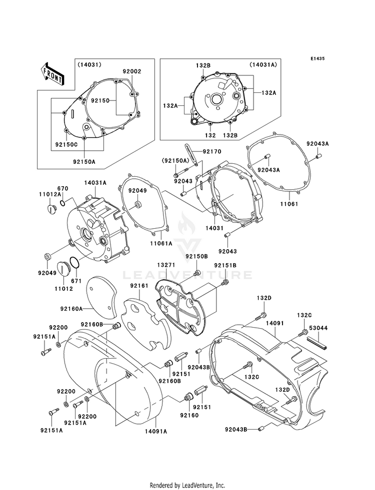 Left Engine Cover(S) Schematic