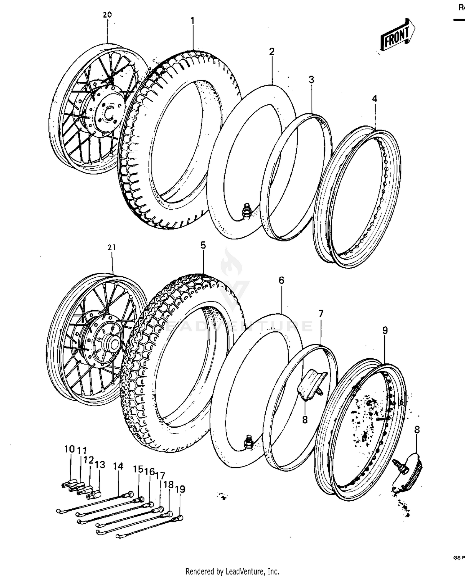 WHEELS/TIRES ('77-'78 A1/A2/A2A)