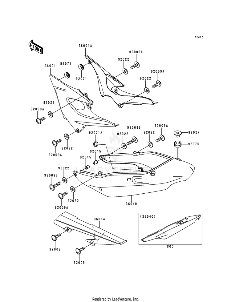 Side Covers/Chain Cover Schematic