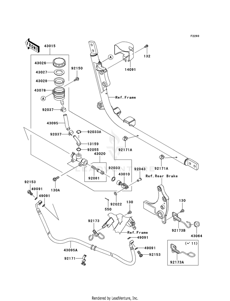 Rear Master Cylinder Schematic
