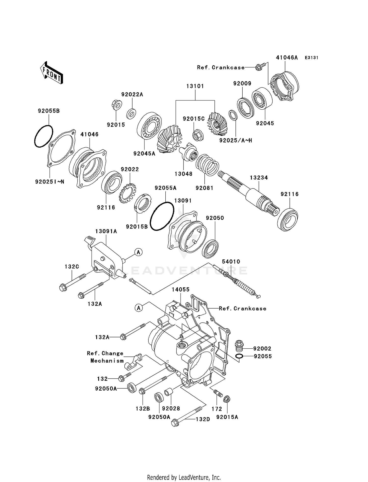 FRONT BEVEL GEAR