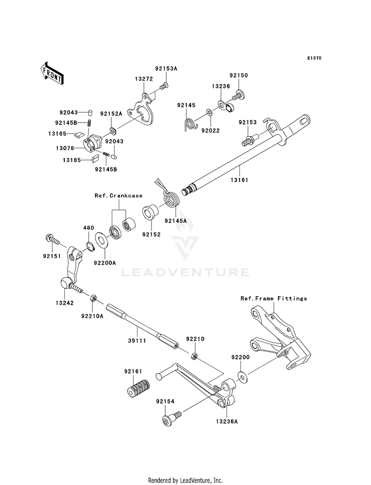 Gear Change Mechanism Schematic