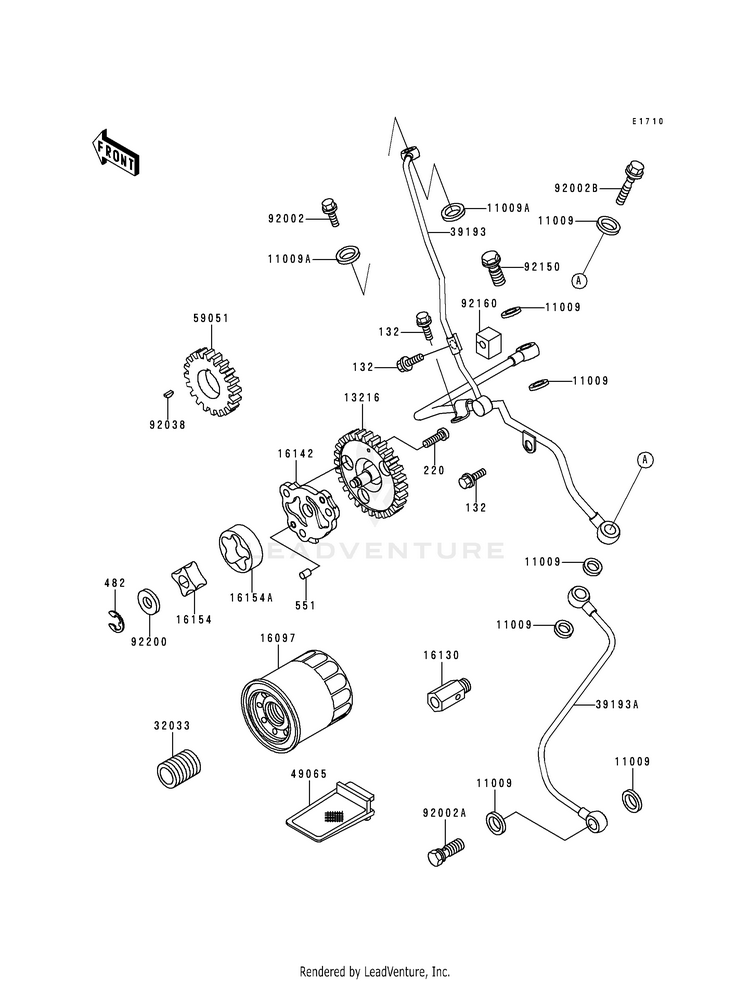 Oil Pump/Oil Filter Schematic