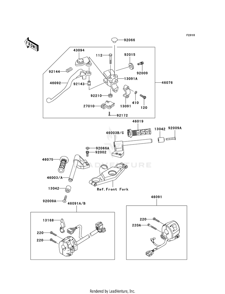 Handlebar (E10-E12) Schematic