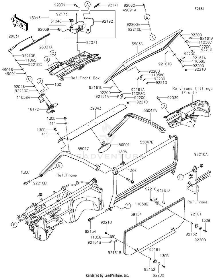 Guards/Cab Frame Schematic