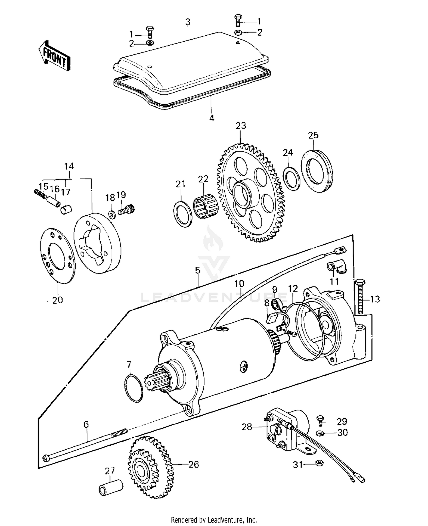 STARTER MOTOR/STARTER CLUTCH