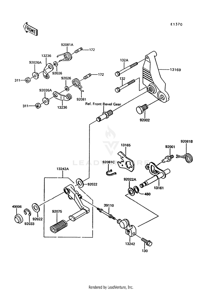 Gear Change Mechanism Schematic