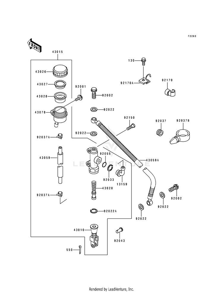 Rear Master Cylinder Schematic