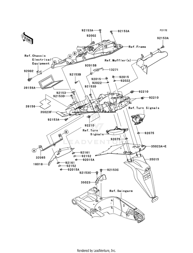 Rear Fender(S) Schematic