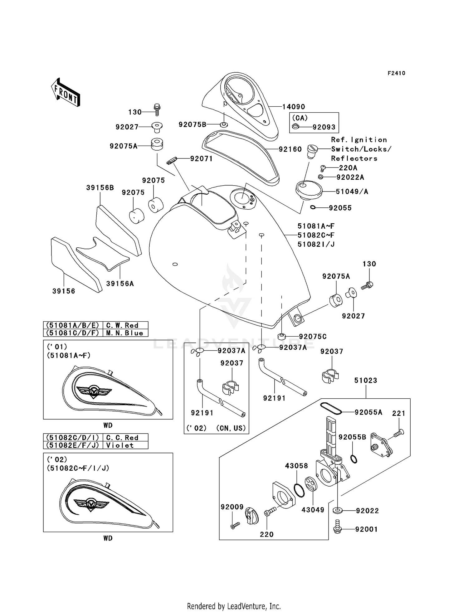 FUEL TANK (VN800-B6/B7)