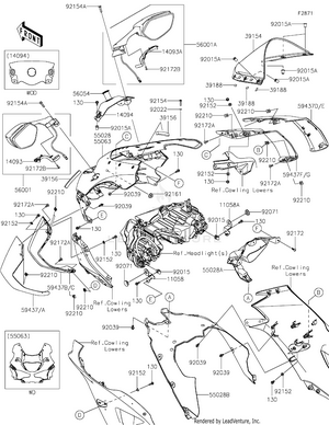 Shop OEM 2026 Kawasaki NINJA ZX-10R Motorcycle Parts | MotoSport