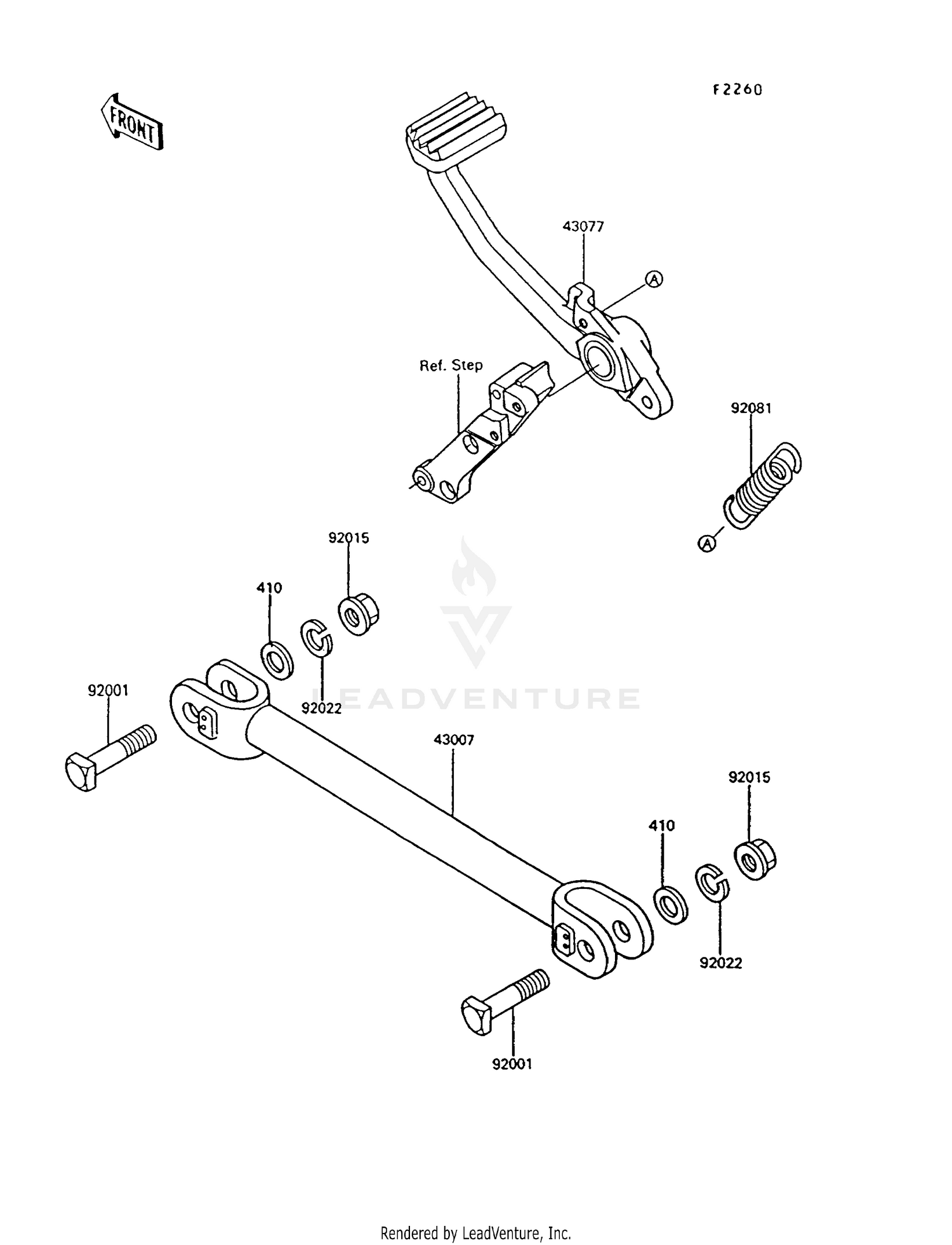 BRAKE PEDAL/TORQUE LINK