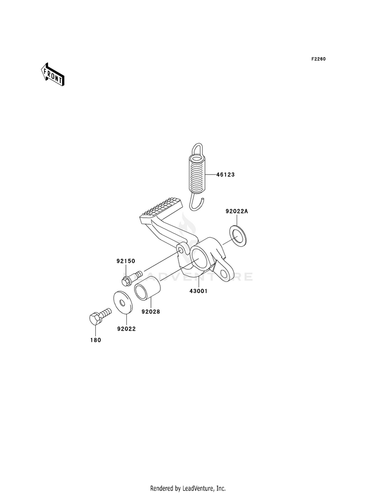 Brake Pedal/Torque Link Schematic