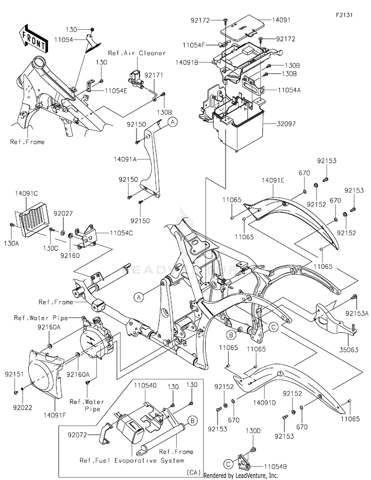 Frame Fittings Schematic