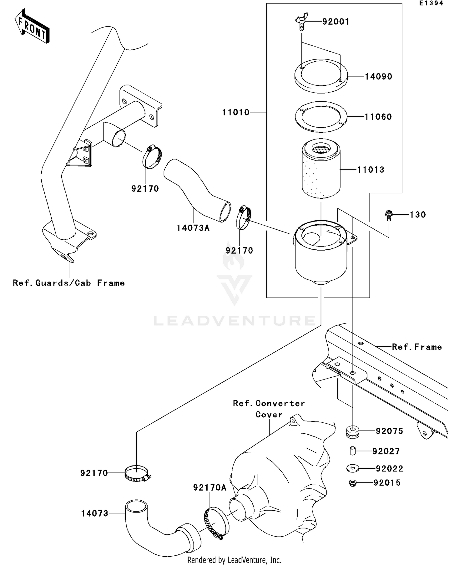 Air Cleaner-Belt Converter(S9F/SAF)
