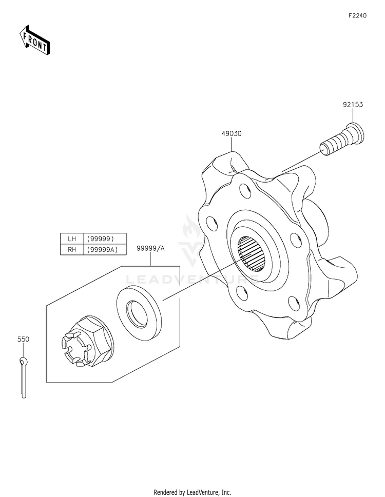 Rear Hubs/Brakes Schematic
