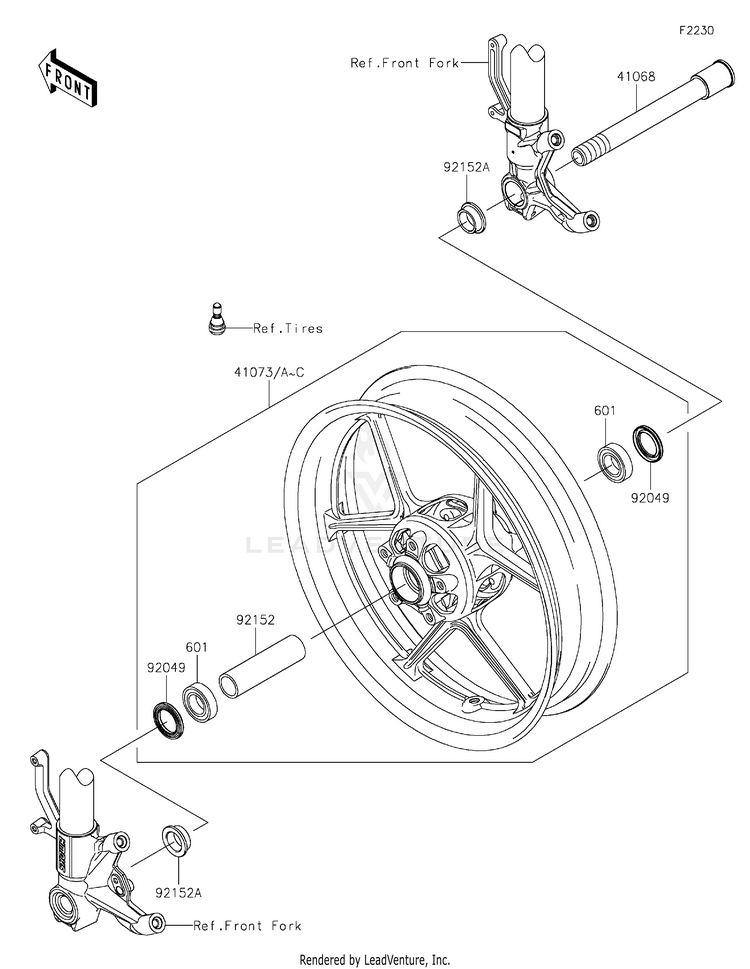 Front Wheel Schematic