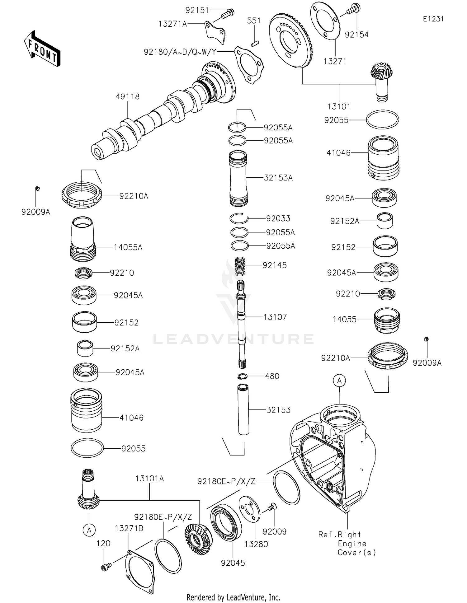 Camshaft(s)/Bevel Gear 4