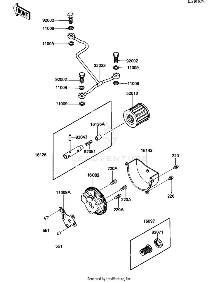 Oil Pump/Oil Filter Schematic