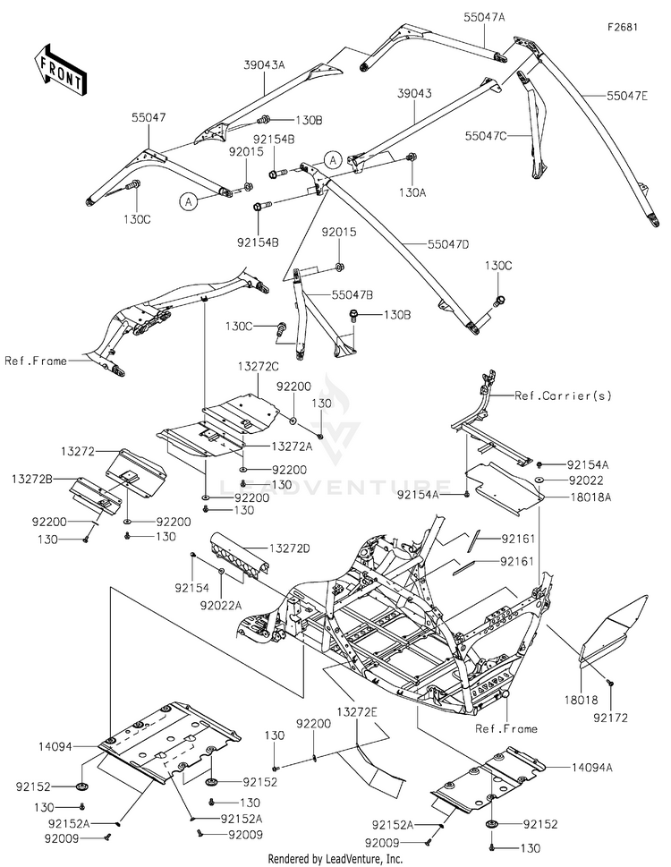 Guards/Cab Frame Schematic