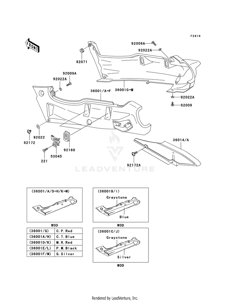 Side Covers/Chain Cover Schematic
