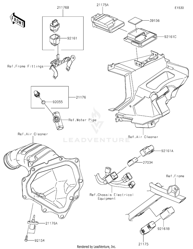 Fuel Injection KX450MRFAN KX450 50th Anniversary Edition (2024) Schematic