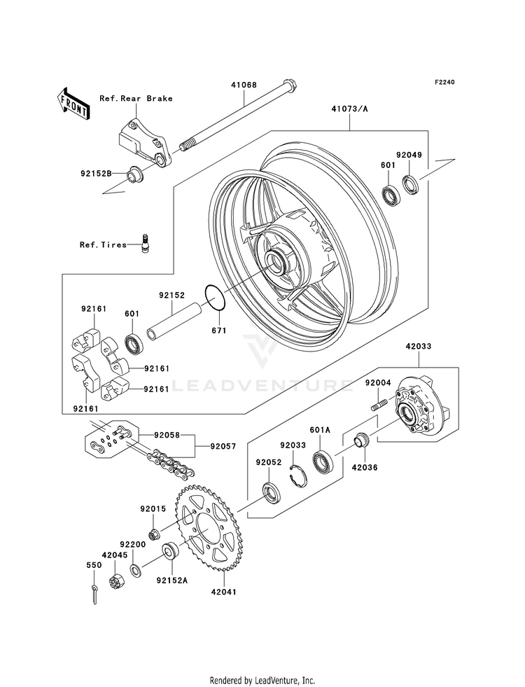 Rear Wheel/Chain Schematic